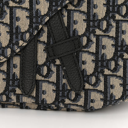 Christian Dior Oblique Mini Soft Saddle Bag Beige Black 11 of 12