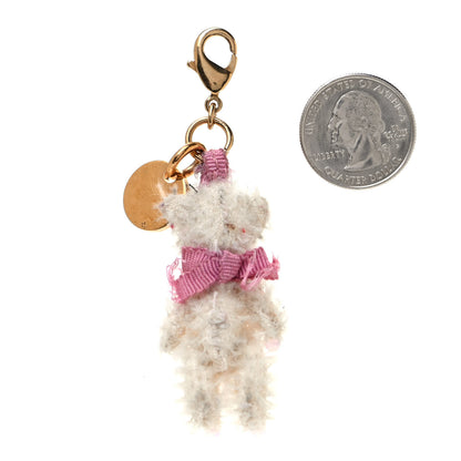 Prada Crystal Trick Monkey Keychain Charm White 2 of 3