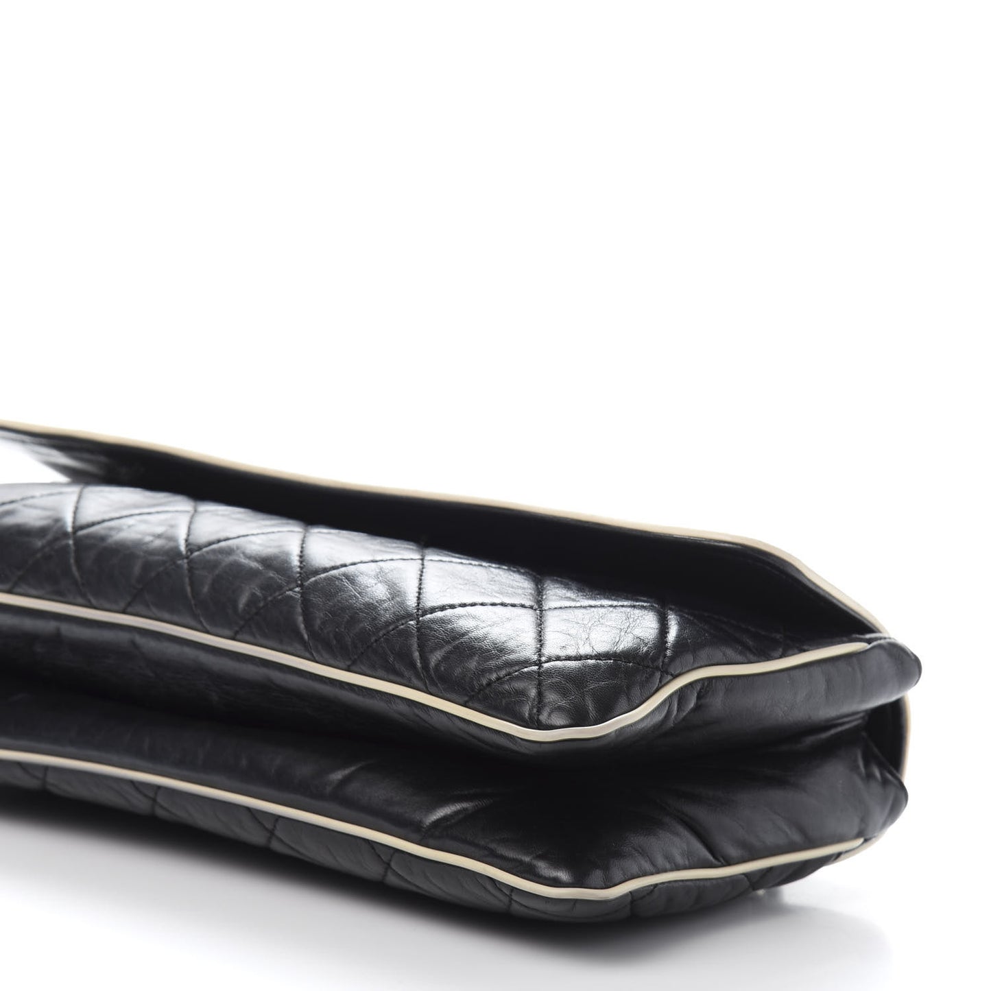 Lambskin East West Mademoiselle Flap Black