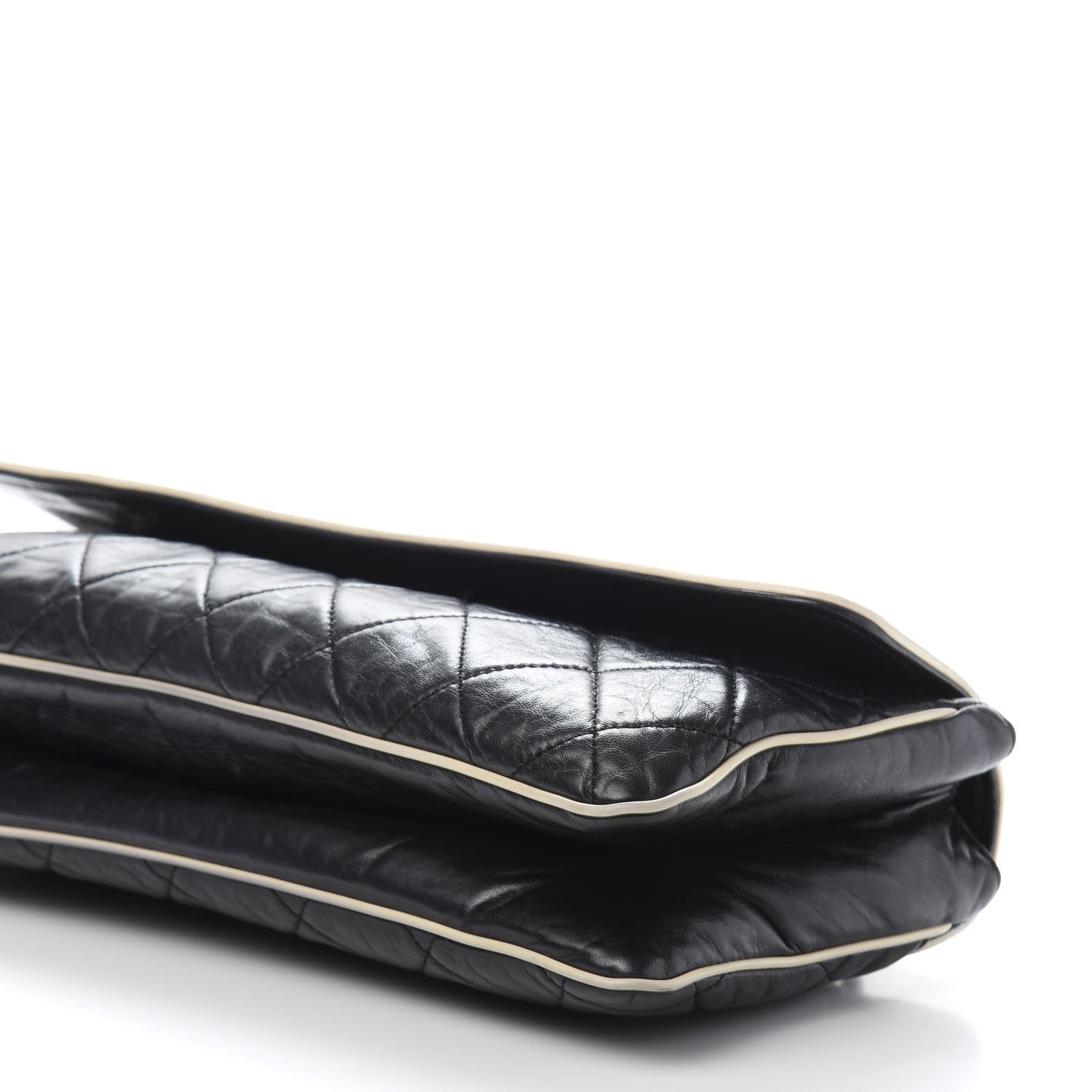 Chanel Lambskin East West Mademoiselle Flap Black 10 of 12