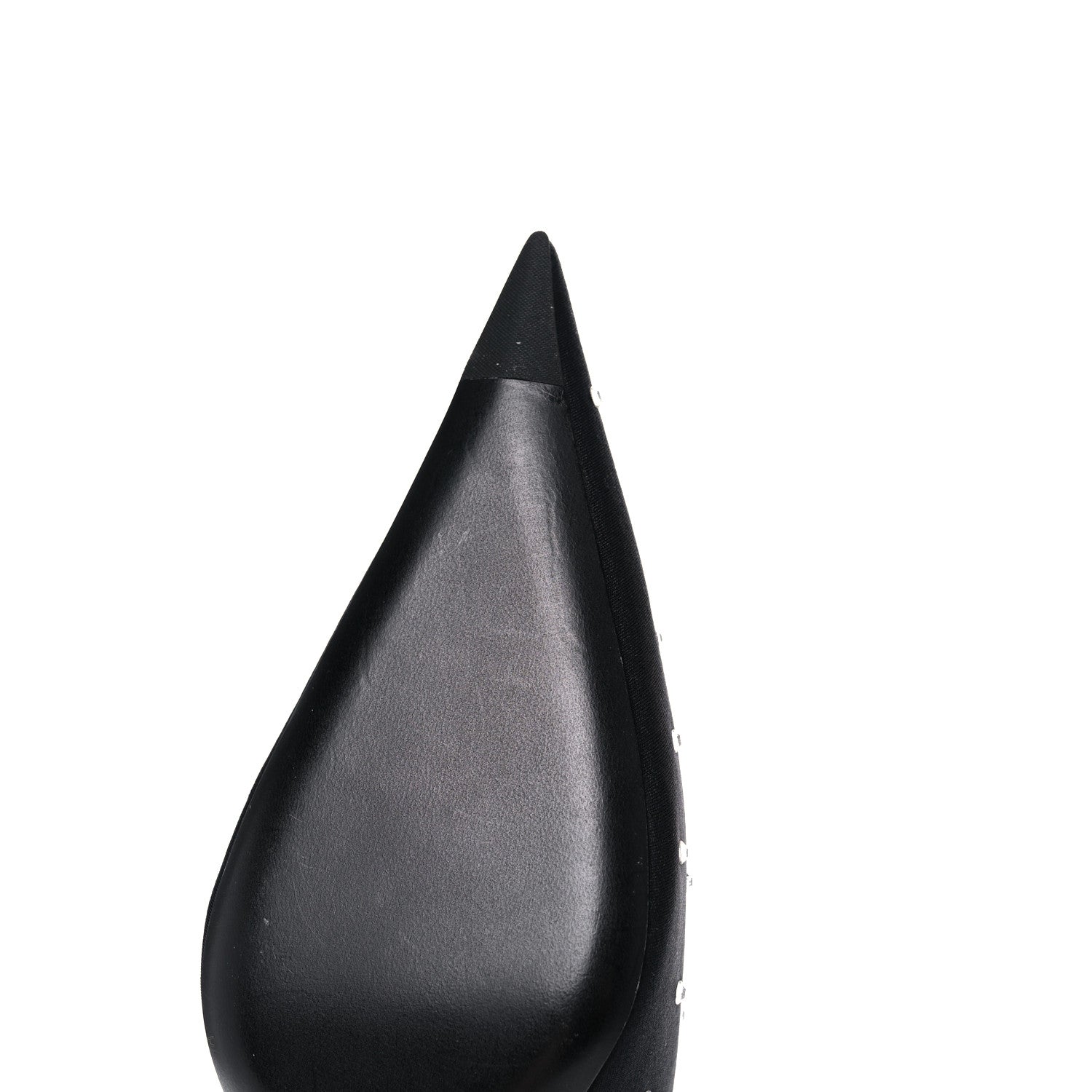 Balenciaga Satin Crystal Embellished Knife Mules 37.5 Black 8 of 10