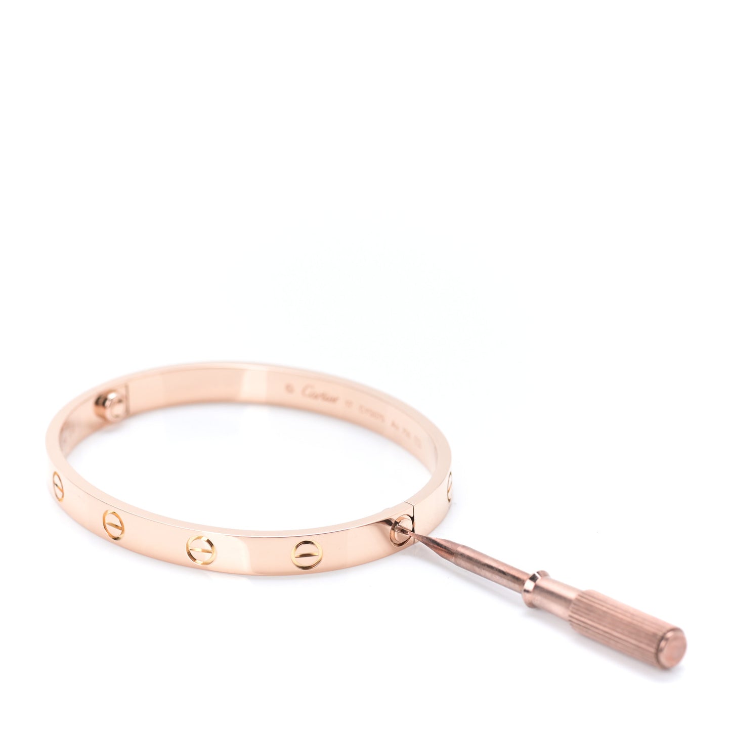 18K Pink Gold LOVE Bracelet 17