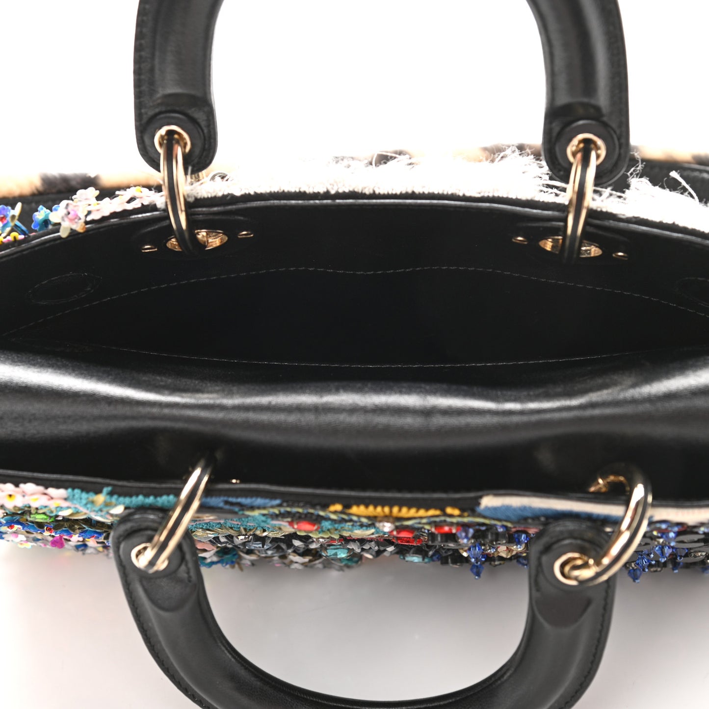 Embroidered Sequin East West Lady Dior Multicolor