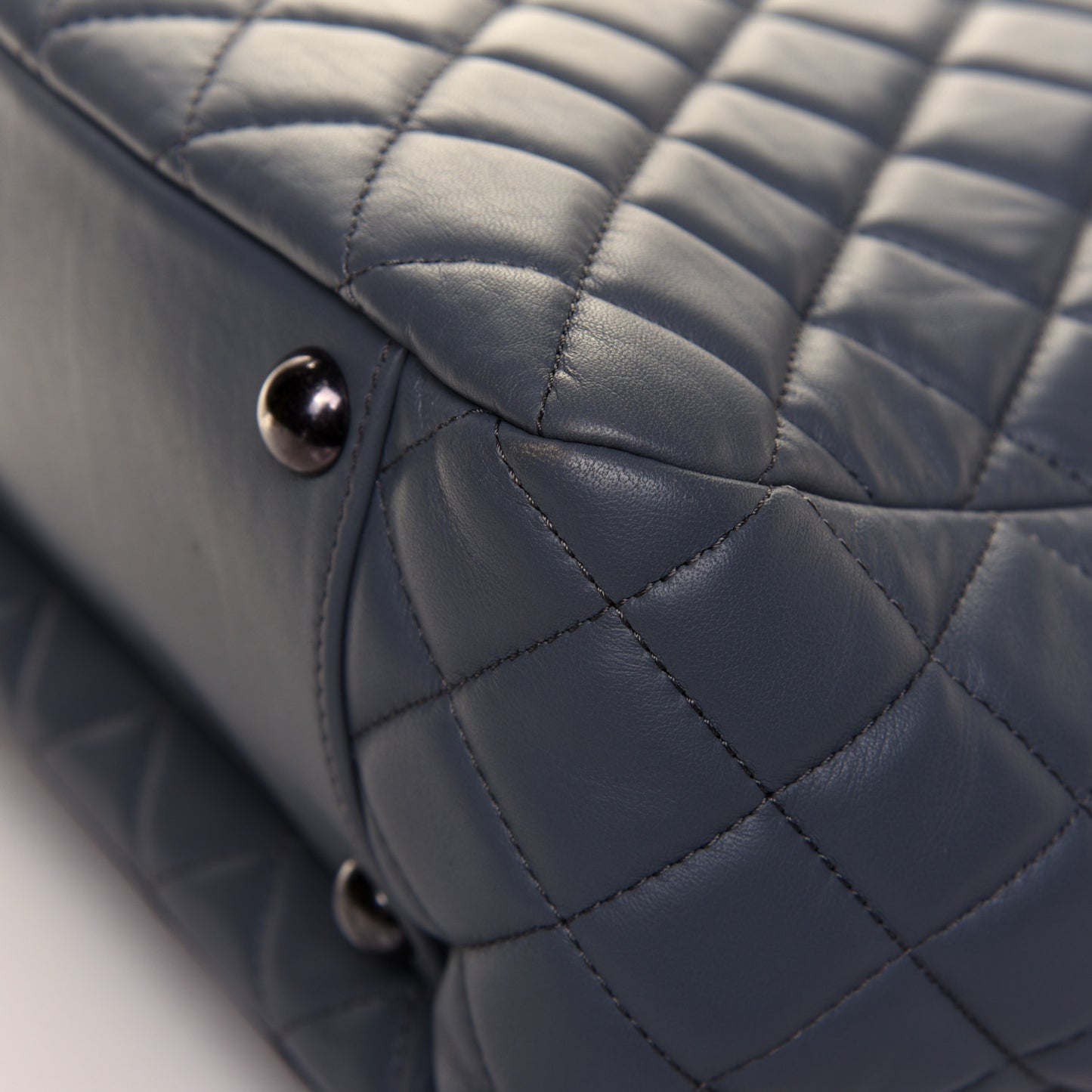 Lambskin Quilted Hobo Blue