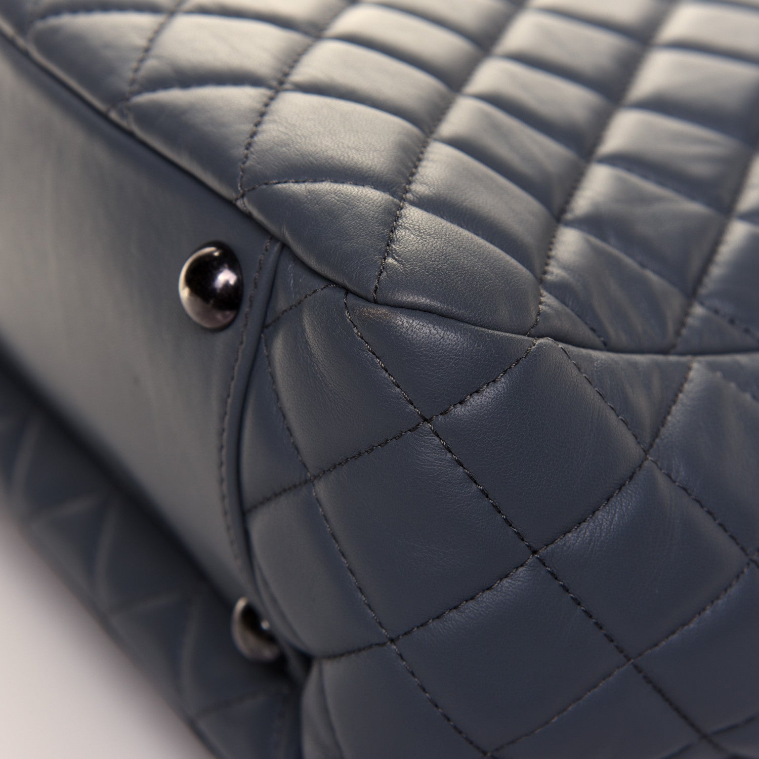Chanel Lambskin Quilted Hobo Blue 24 of 32