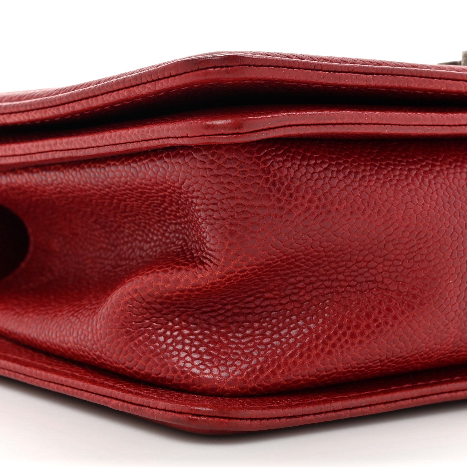 Chanel Caviar Quilted Medium Boy Flap Red 10 of 15