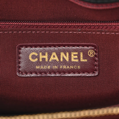 Chanel Sheepskin Quilted Mademoiselle Vintage Shopping Tote Black 6 of 11