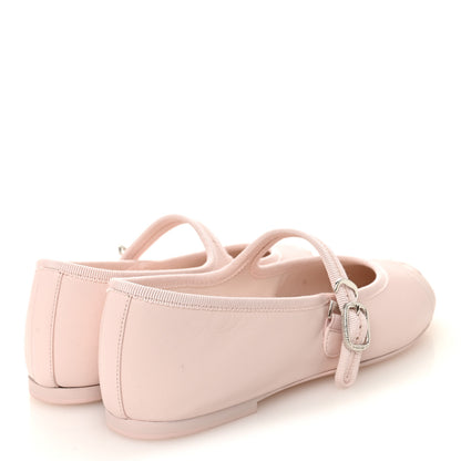 Chanel Lambskin Mary Jane Flats 39 Light Pink 5 of 10