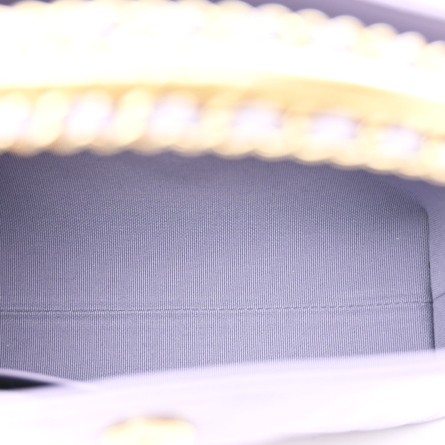 Caviar Quilted Chanel Way Clutch With Chain Light Purple