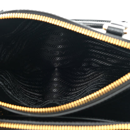 Prada Saffiano Small Galleria Double Zip Tote Black 5 of 16