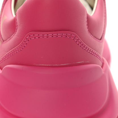Gucci Calfskin Logo Womens Rhyton Sneakers 37.5 Box Pink 9 of 11