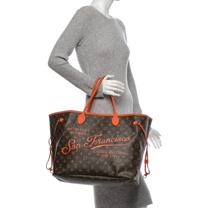 Louis Vuitton Monogram Articles de Voyage Ikat San Francisco LV Cup Neverfull GM Orange 2 of 12