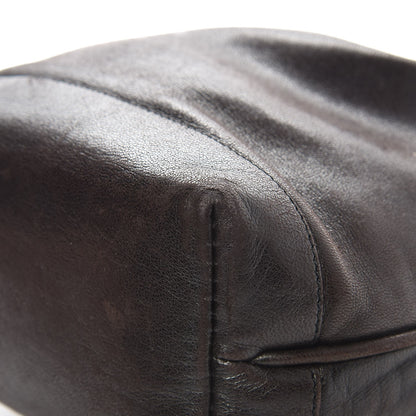 Chanel Lambskin CC Drawstring Bag Black 10 of 11