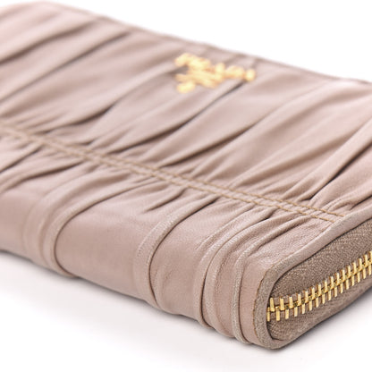 Prada Nappa Gaufre Zip Around Wallet Cammeo 7 of 9