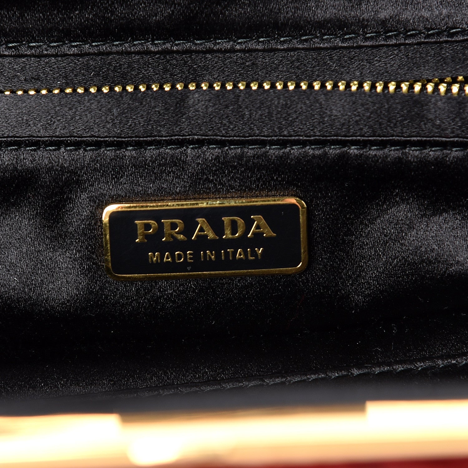 Prada Mink Fur Sequin Evening Clutch Rosso 6 of 7