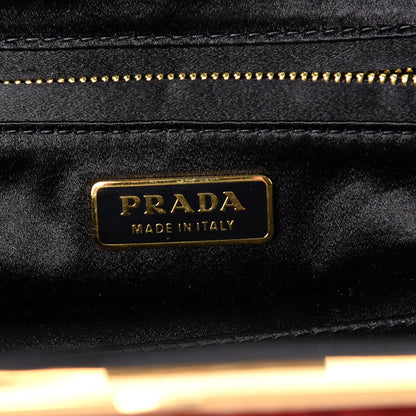 Prada Mink Fur Sequin Evening Clutch Rosso 6 of 7