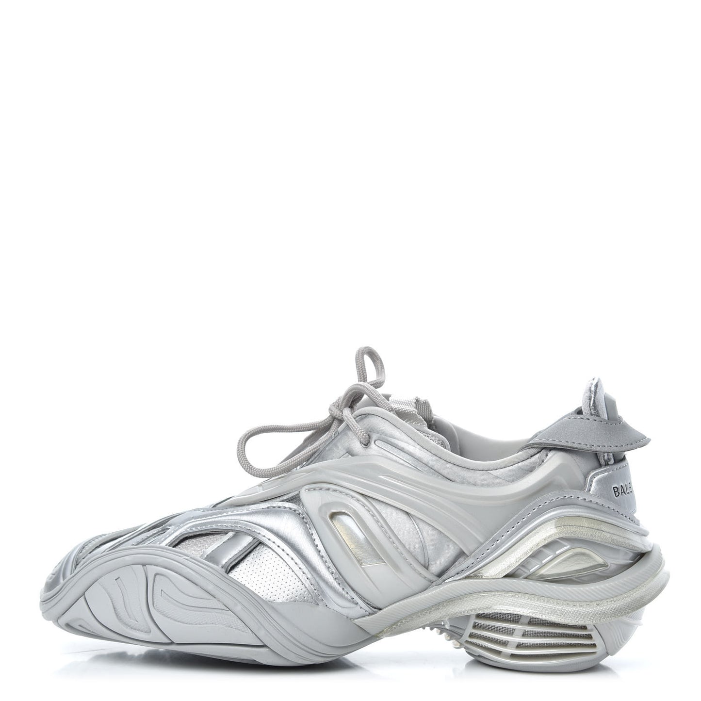 Metallic Rubber Mesh Womens Tyrex Sneakers 38 Monocolor Silver