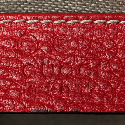 Gucci Dollar Calfskin Small Interlocking G Shoulder Bag Red 6 of 13