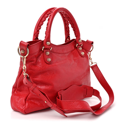 Balenciaga Agneau Giant 12 Gold Hardware Town Rouge Cardinal 3 of 10