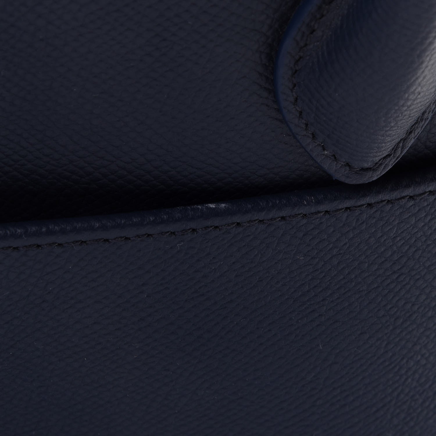 Balenciaga Signature Grained Calfskin Logo S Ville Top Handle Bag Bleu Canopee White 12 of 12