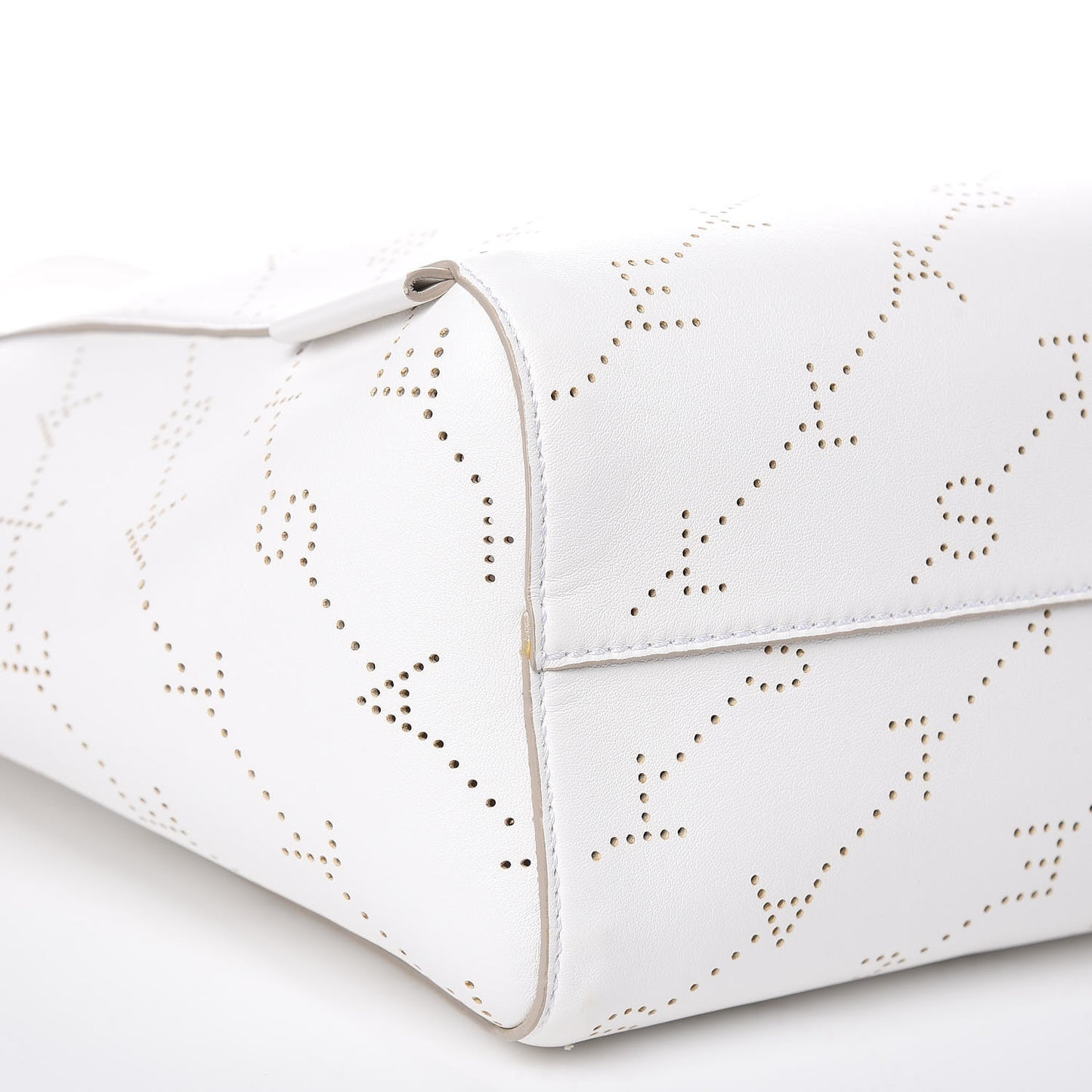 Eco Alter Nappa Perforated Logo Tote Optical White
