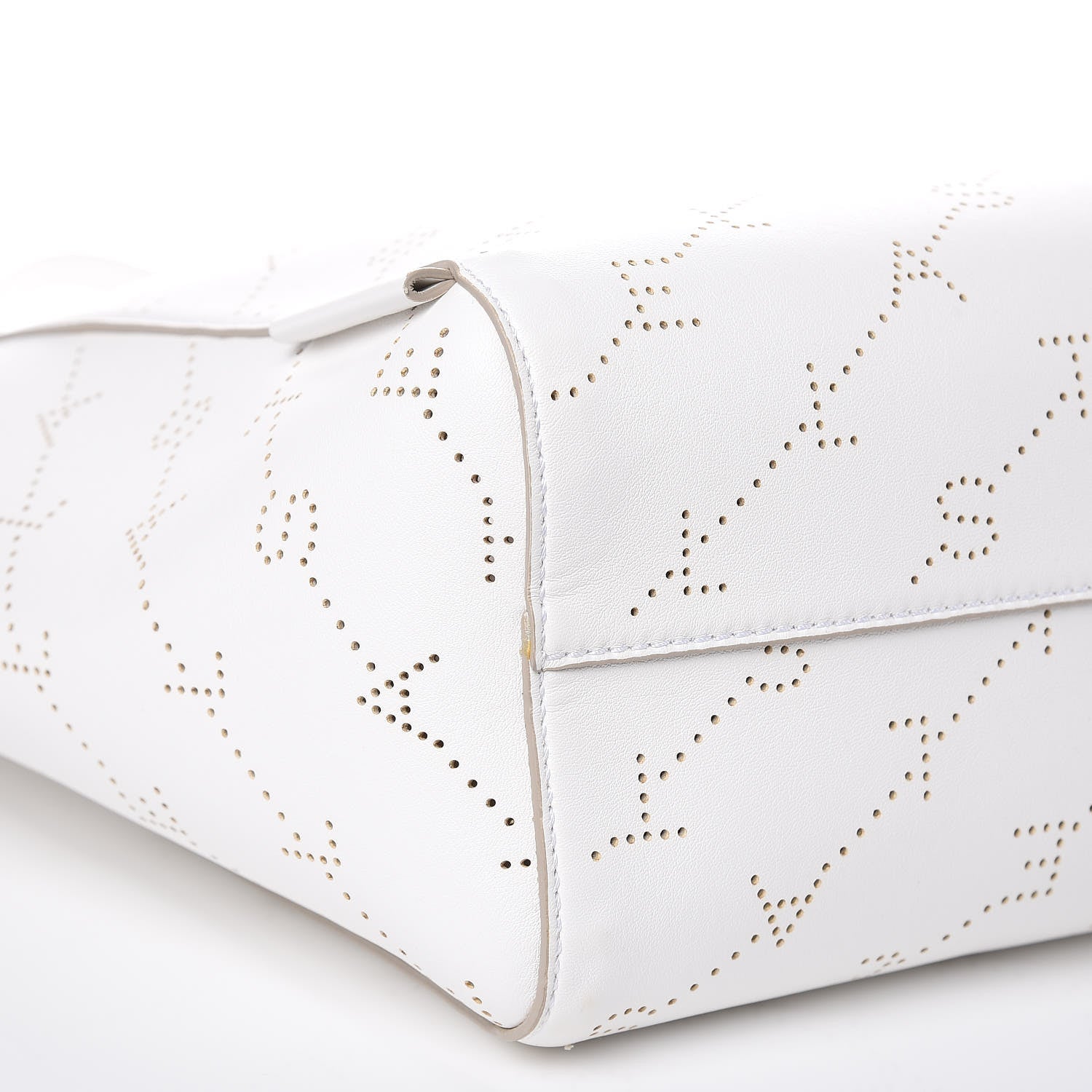 Stella McCartney Eco Alter Nappa Perforated Logo Tote Optical White 7 of 8