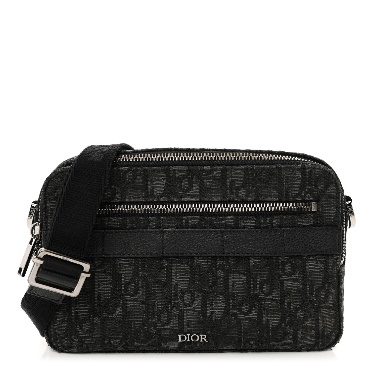 Christian Dior HOMME Oblique Safari Messenger Black 1 of 11