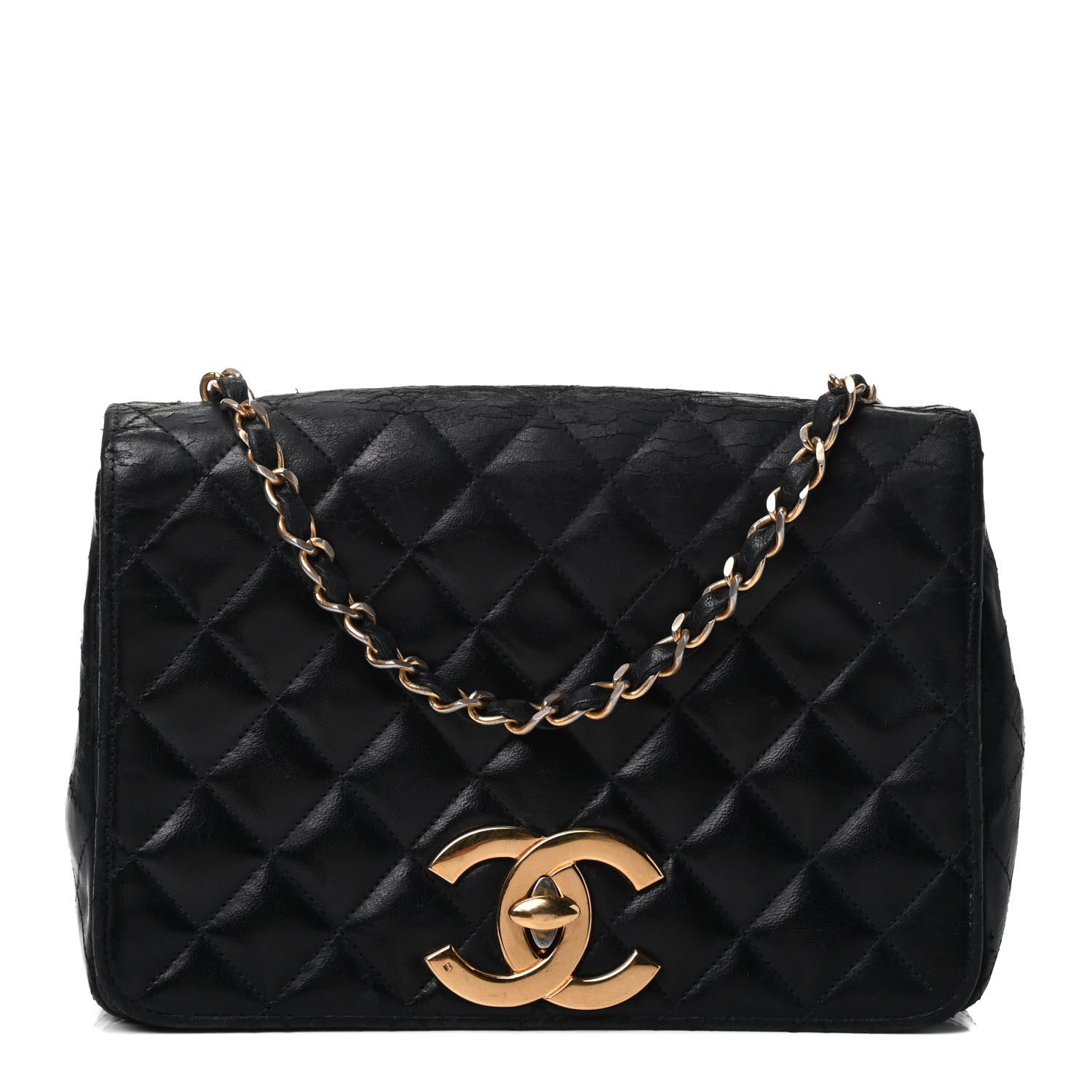 Chanel Lambskin Quilted Flap Bag Black 1 of 6