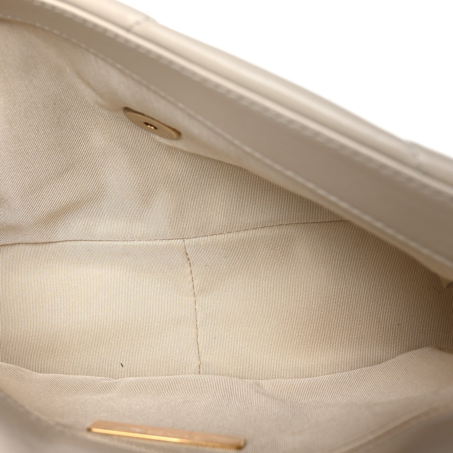 Chanel Goatskin Quilted Medium Chanel 19 Flap White 5 of 13