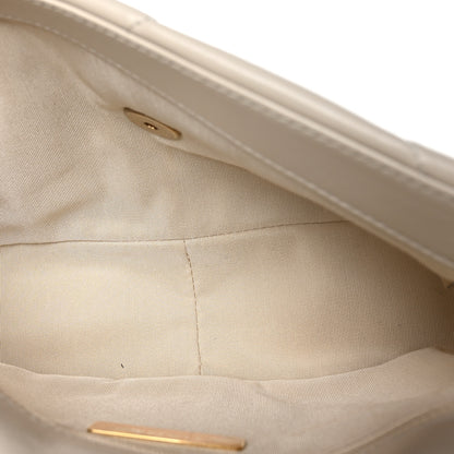 Chanel Goatskin Quilted Medium Chanel 19 Flap White 5 of 13