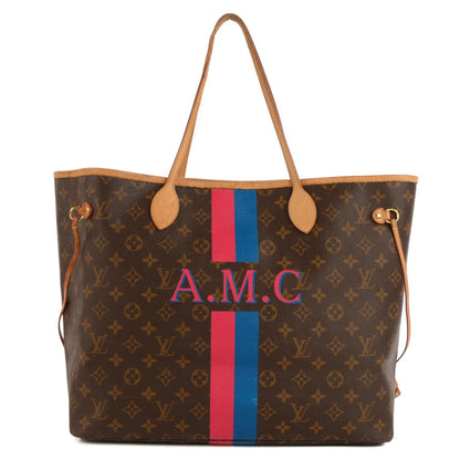 Louis Vuitton Monogram My LV Heritage Neverfull GM Fuchsia Blue Clair 1 of 7