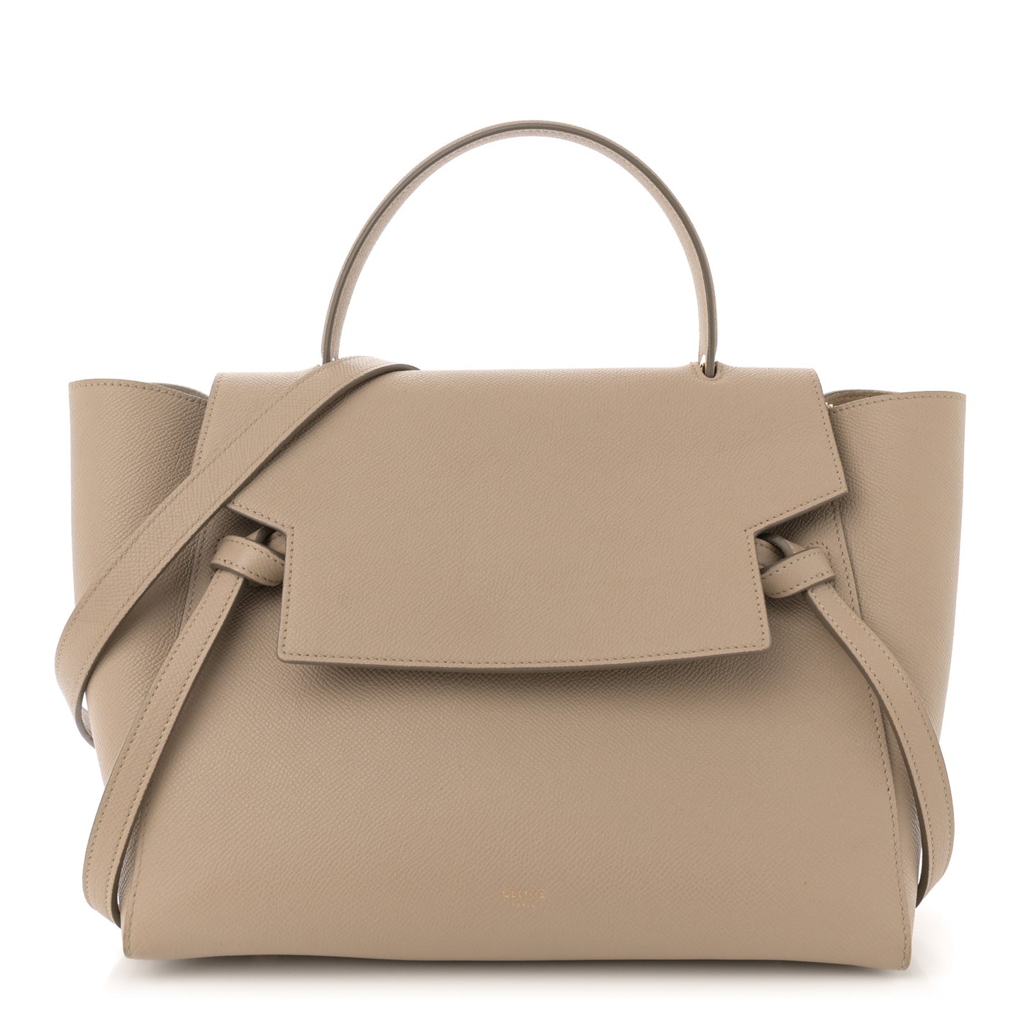 Grained Calfskin Mini Belt Bag Light Taupe