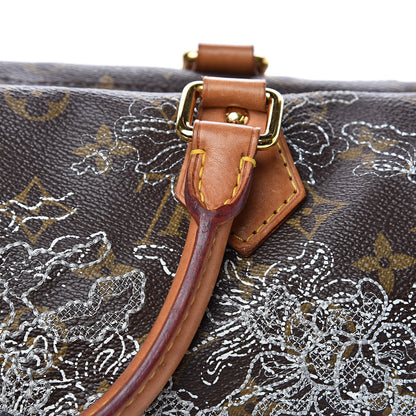 Louis Vuitton Monogram Dentelle Speedy 30 Silver 18 of 20