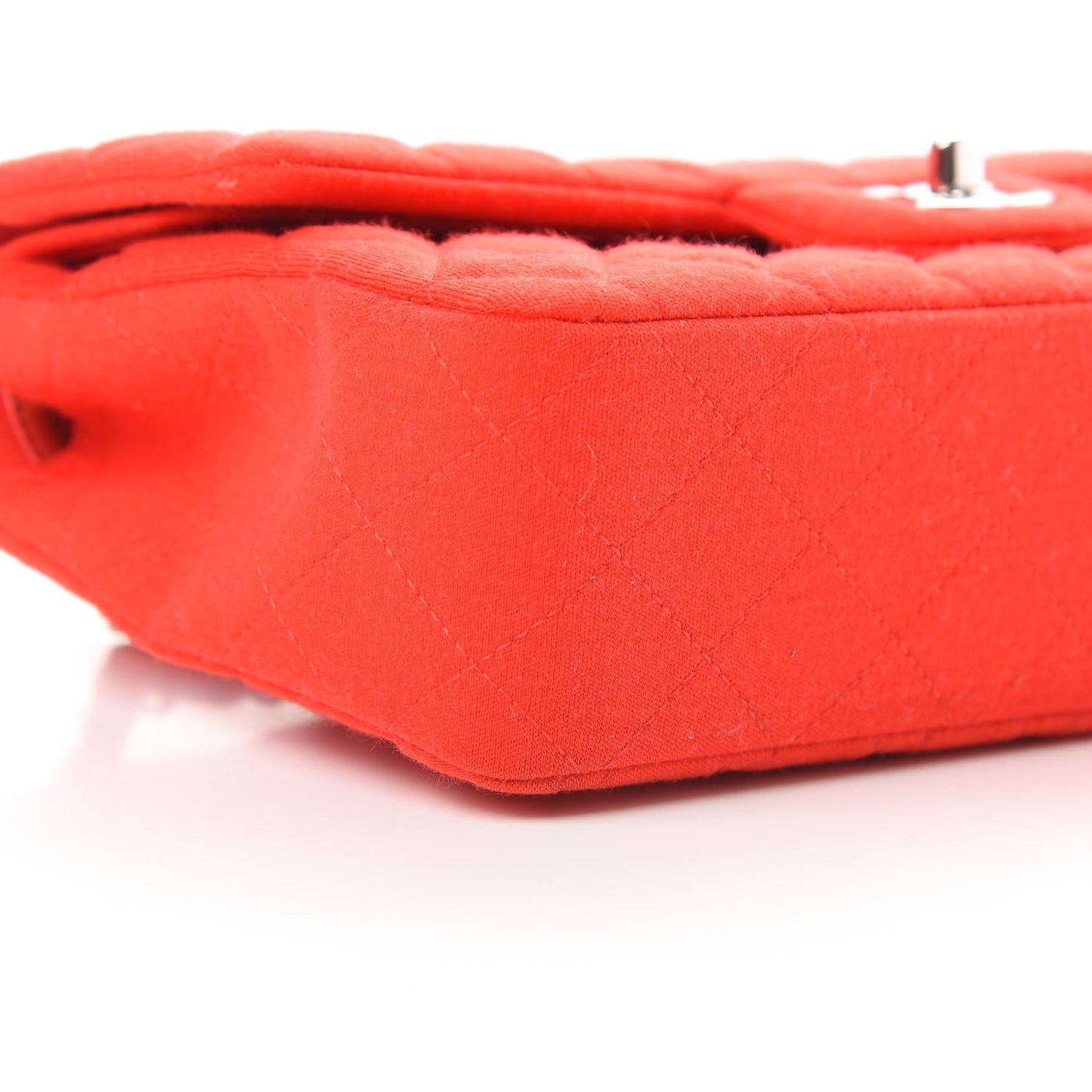 Jersey Quilted Medium Double Flap Red