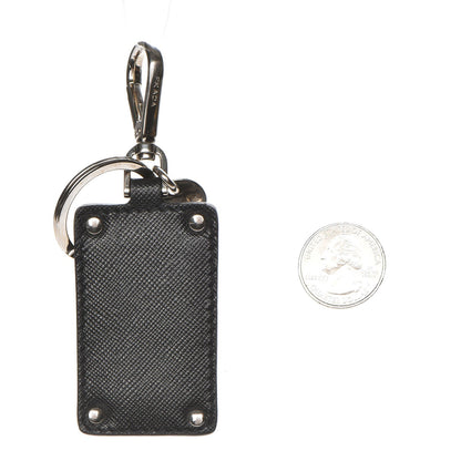Prada Saffiano Skyscraper Keychain Nero Black 2 of 3