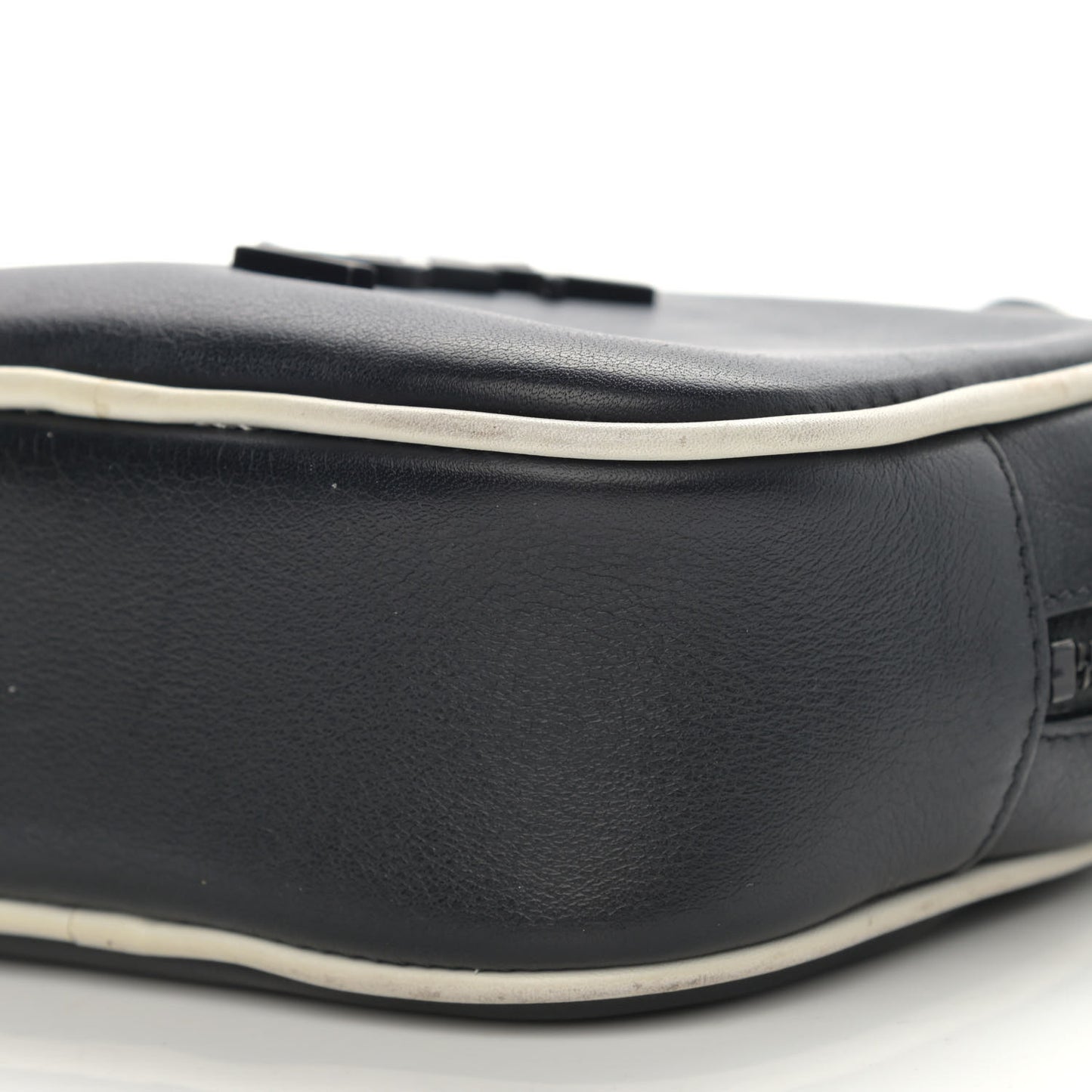 Nappa Monogram Blogger Bag Black White