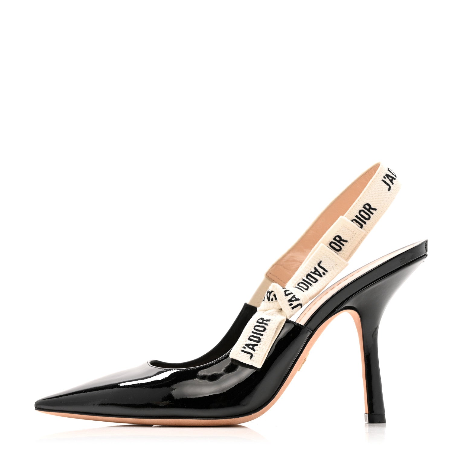 Christian Dior Patent Ribbon J'Adior Slingback 100mm Pumps 39 Black 1 of 13