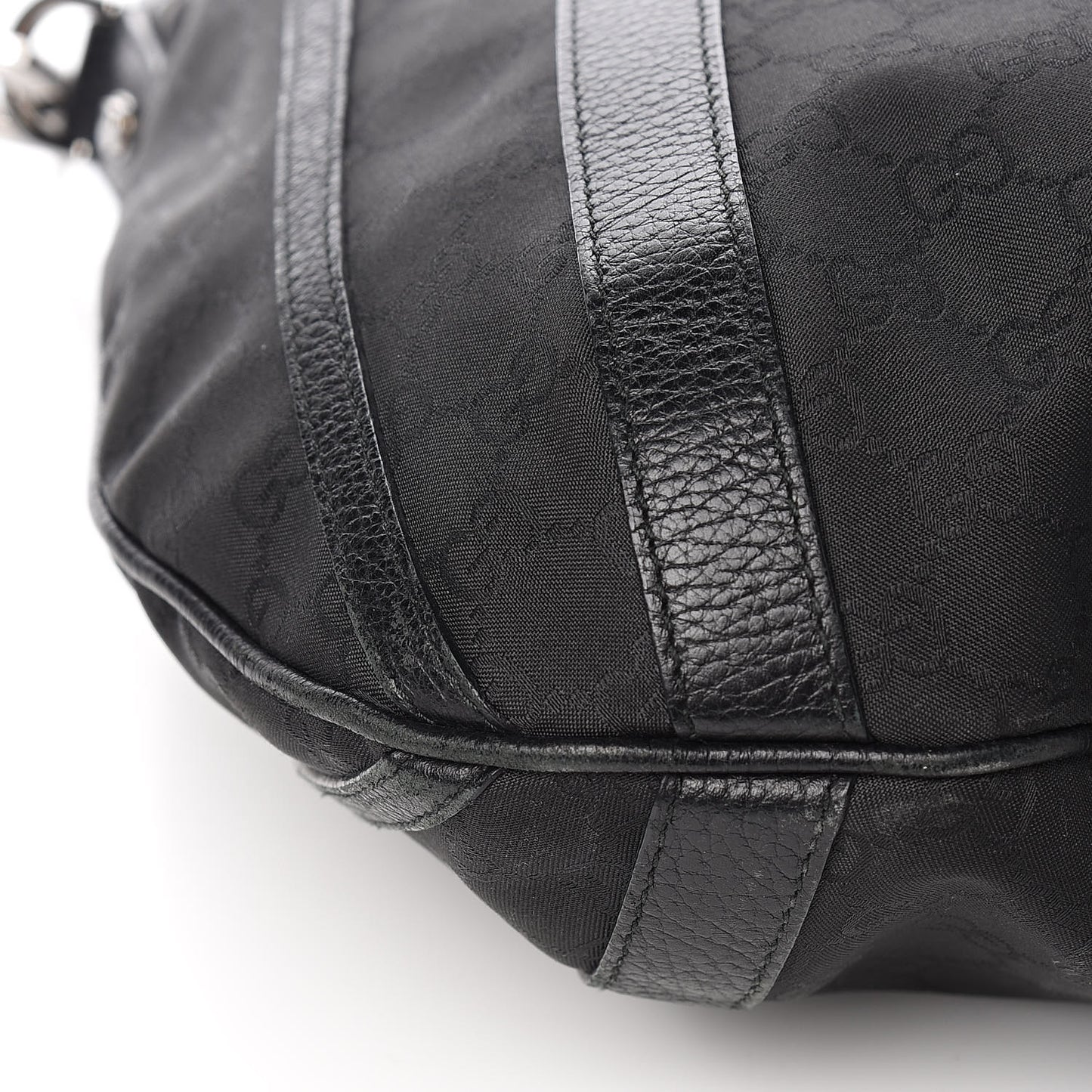 Nylon Monogram Medium Abbey Convertible Tote Black