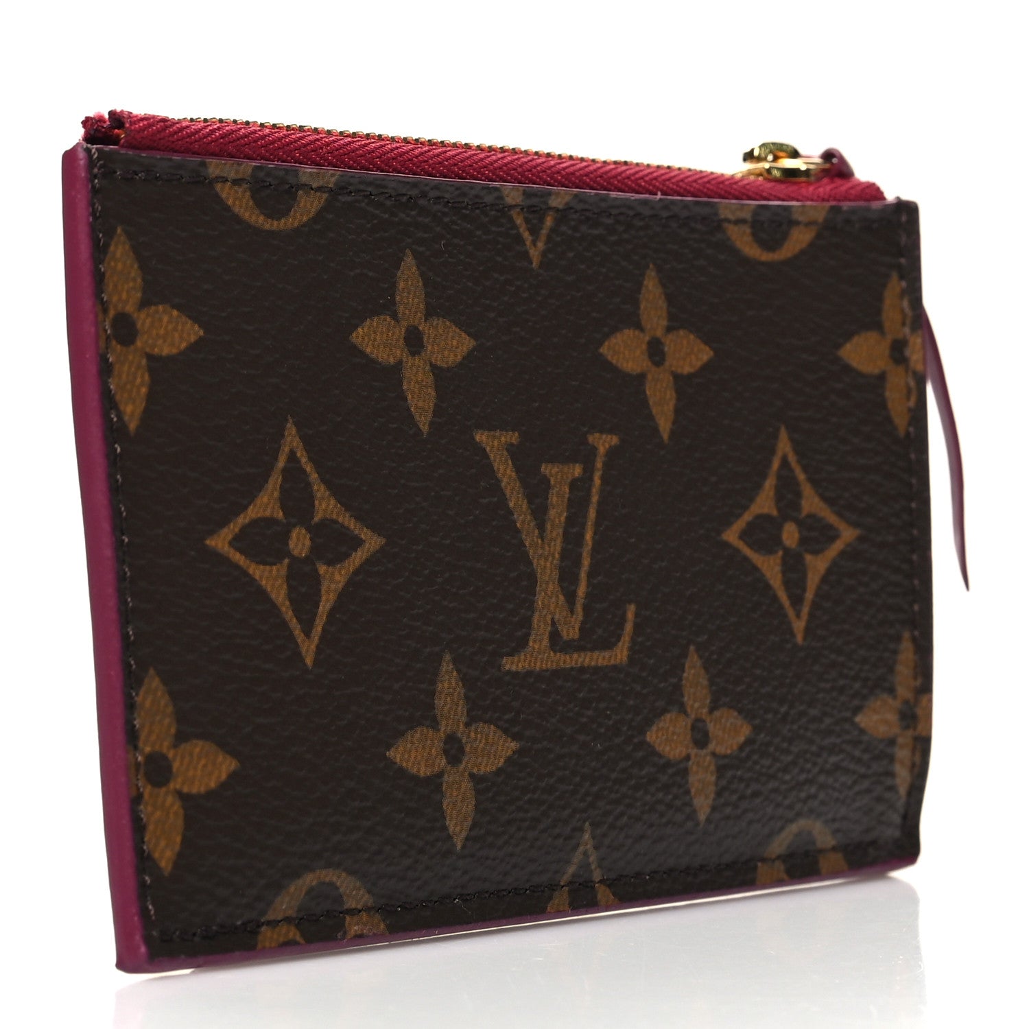 Louis Vuitton Monogram Zipped Card Holder Fuchsia 3 of 9