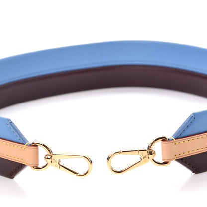 Louis Vuitton Calfskin Cluny MM Shoulder Strap Blue Glacial 4 of 4