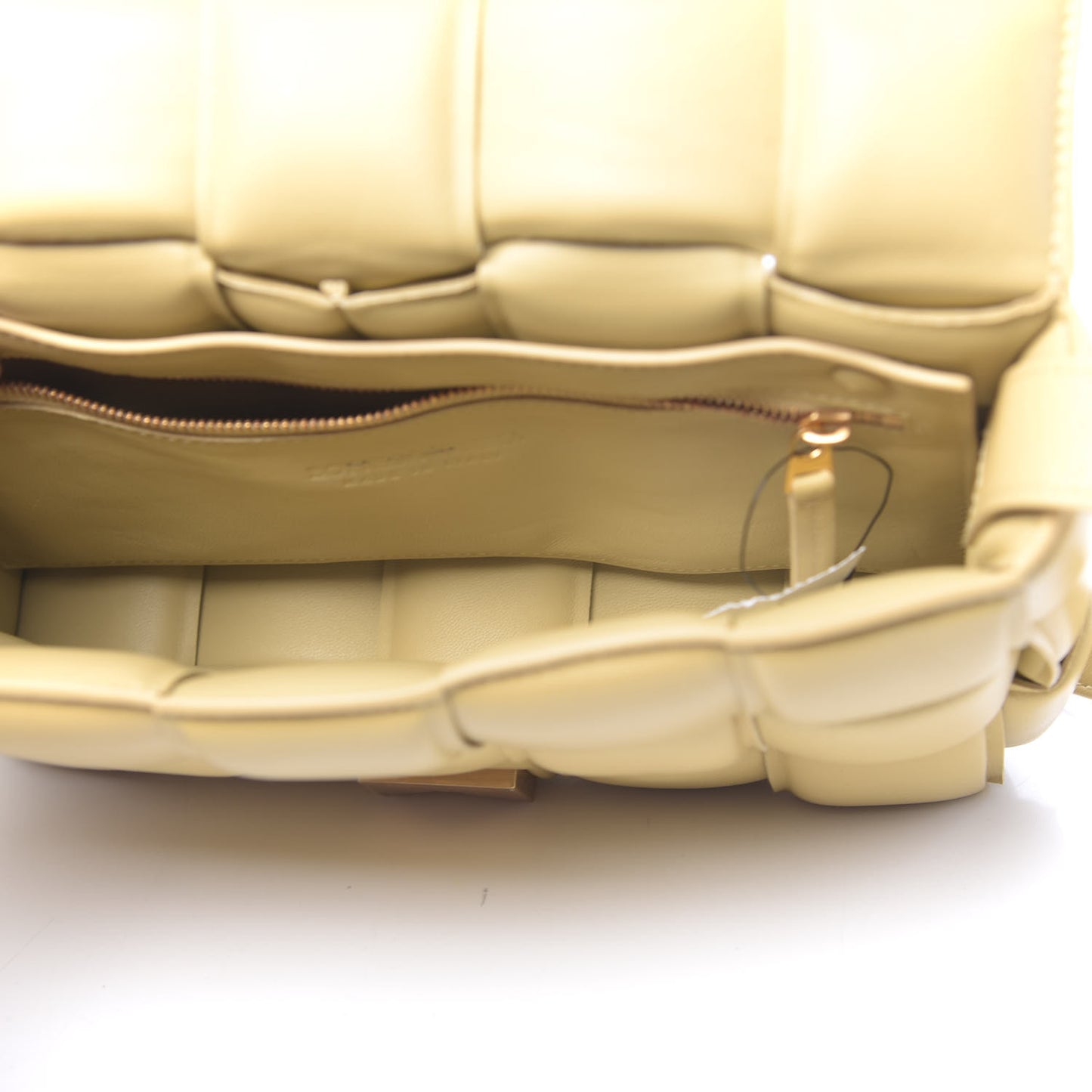 Nappa Maxi Intreccio Padded Cassette Crossbody Bag Tapioca