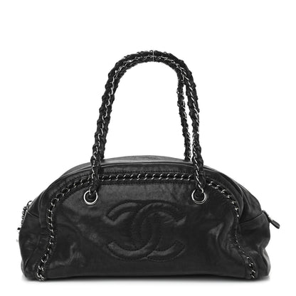 Chanel Smooth Calfskin Medium Luxe Ligne Bowler Black 1 of 10