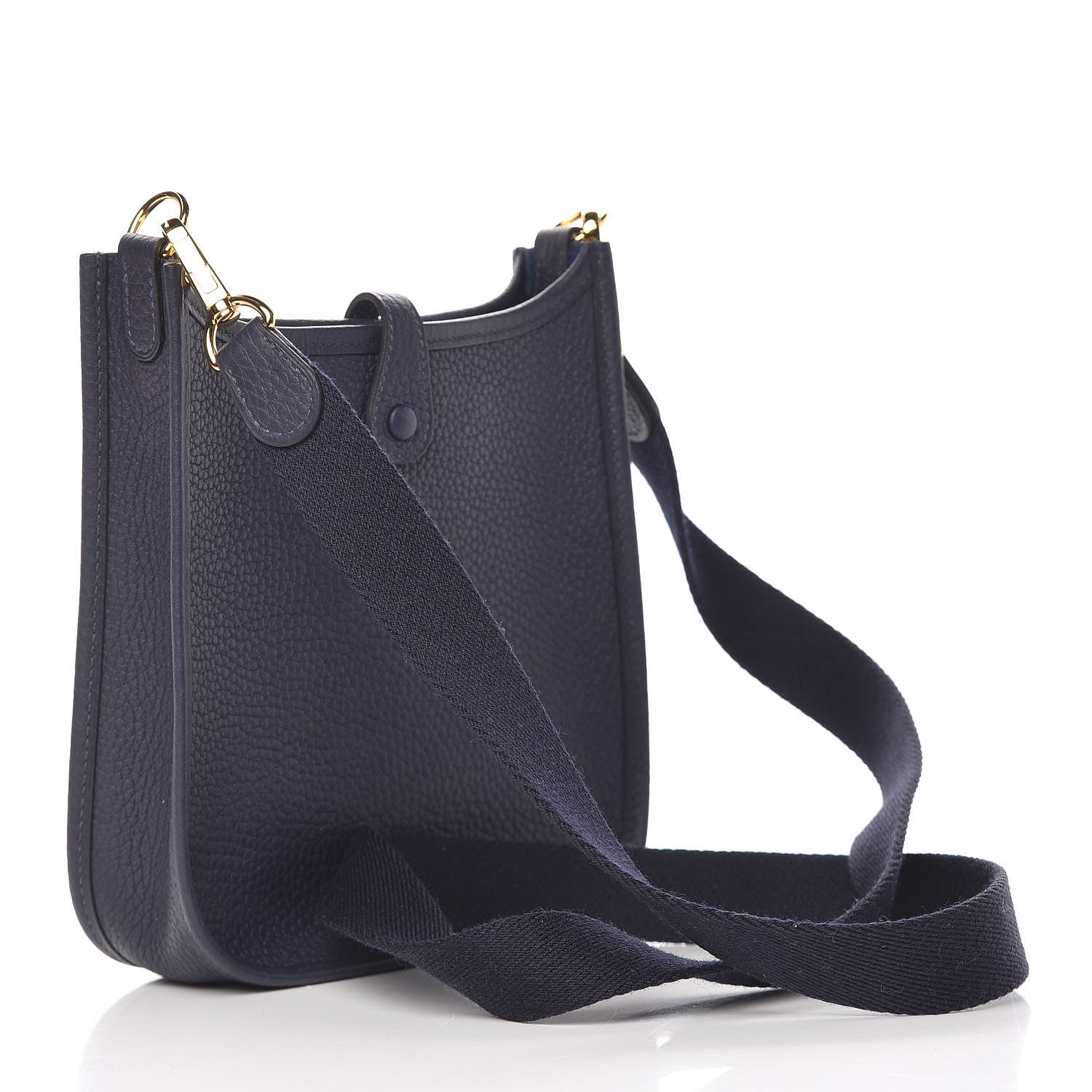 Hermes Taurillon Clemence Amazone Evelyne TPM Bleu Nuit Bleu Indigo 3 of 11