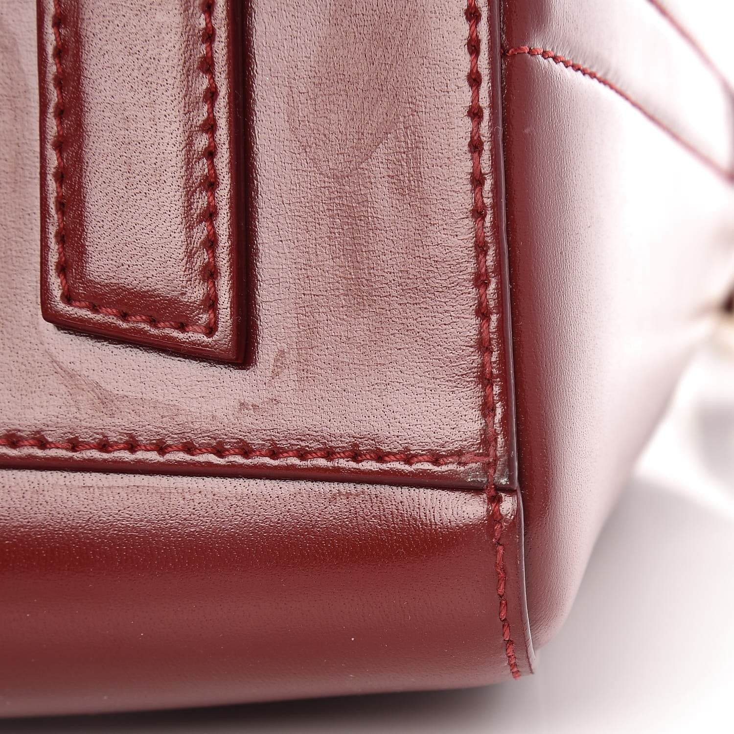 Givenchy Shiny Lord Calfskin Small Antigona Burgundy 9 of 12