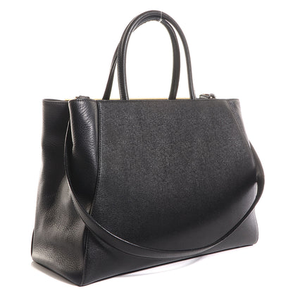 Fendi Vitello Elite Medium 2Jours Tote Black 3 of 9