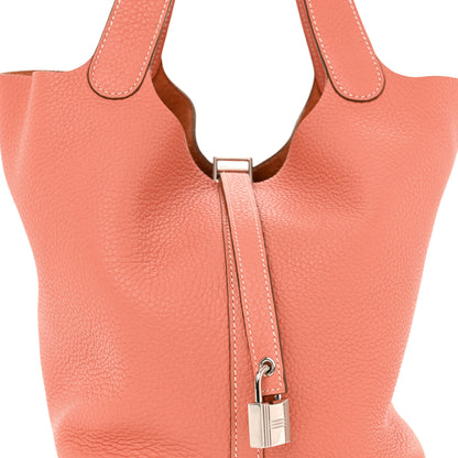 Hermes Taurillon Clemence Picotin Lock 22 MM Crevette 8 of 10
