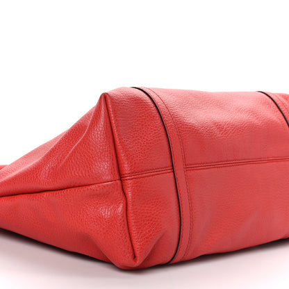 Gucci Pebbled Calfskin Medium Joy Tote Red 4 of 9