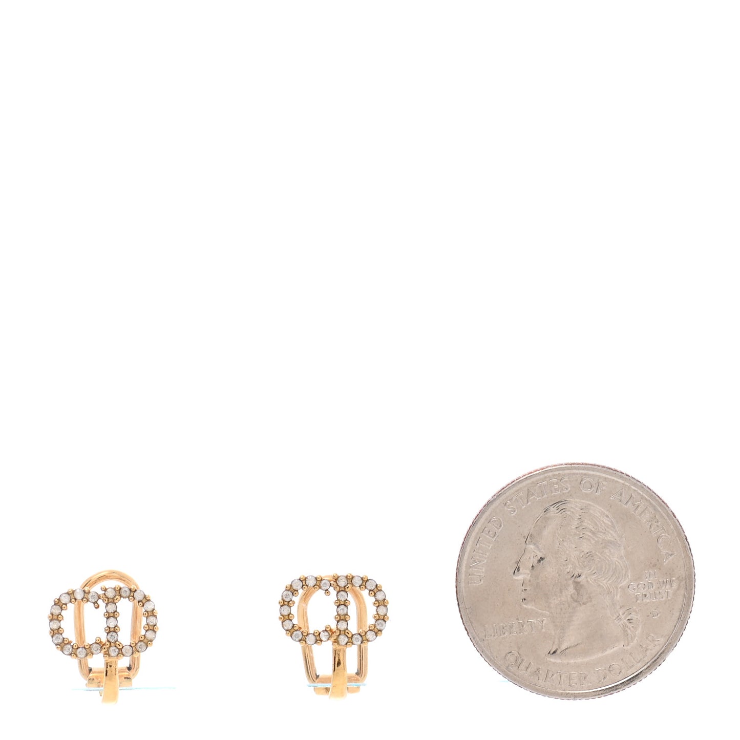 Crystal Clair D Lune Clip On Earrings Gold
