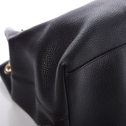 Gucci Pebbled Calfskin Medium Soho Chain Shoulder Bag Black 11 of 12