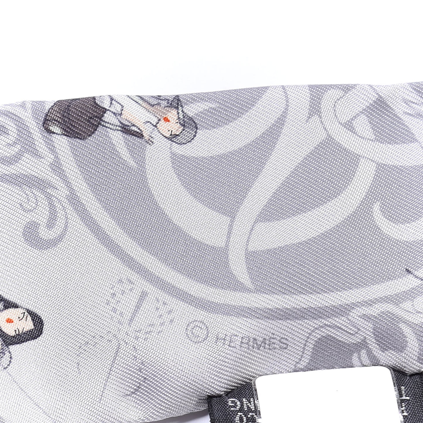 Silk Ex-Libris Les Parisie Twilly Gris Perle Jaune Soufre
